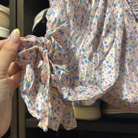 For Love & Lemons Phoebe Floral Puff Sleeve Dress - Picture 9 of 13